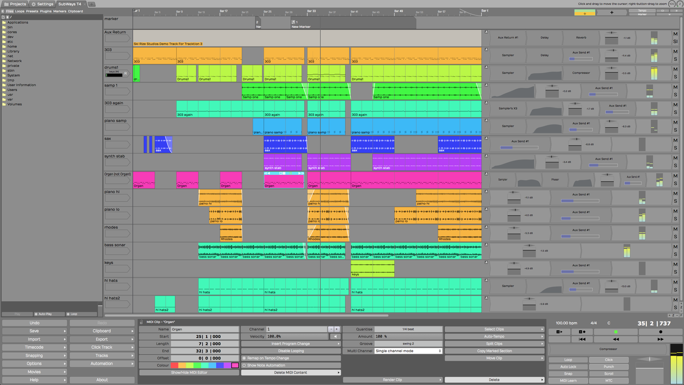 Tracktion Alive 9